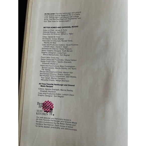 Better Homes & Gardens All-Time Favorite Hamburger & Ground Meats Recipes Cookbo - Picture 6 of 9